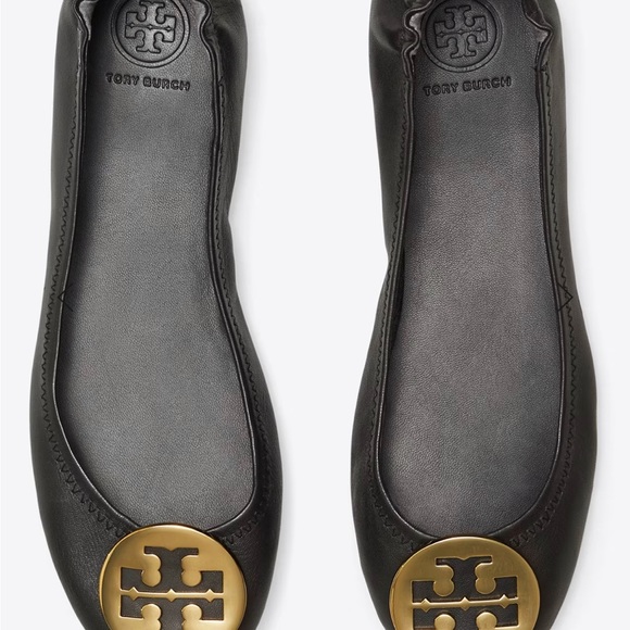 Tory Burch Shoes - Tory Burch Ballet Gold Snakeskin Ballet Flats